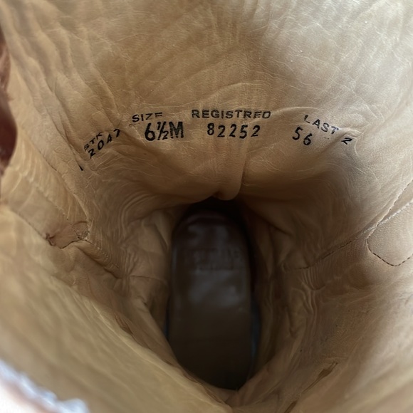 Corral - Vintage Western Boots - Tan/Red - 6 1/2M - Picture 7 of 14